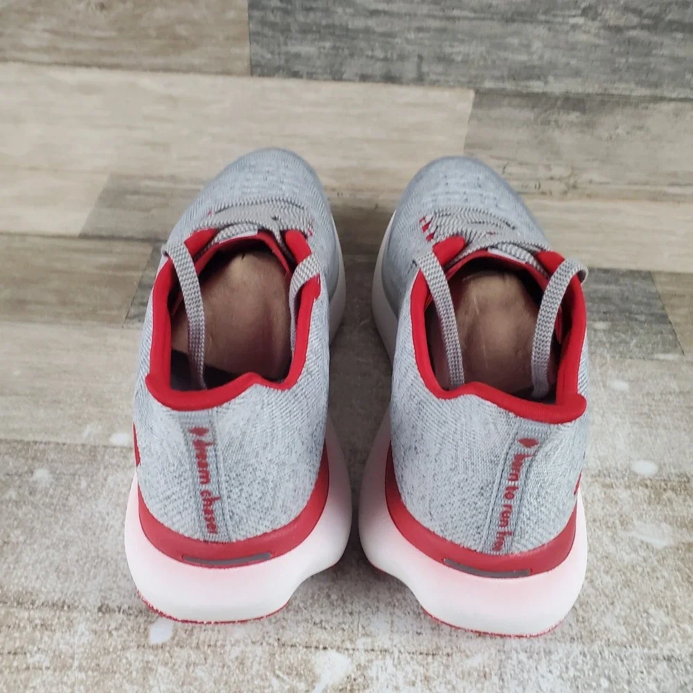 Runin Rabbit Mens Shoes Sz 9 Running Athletic Gray Scarlet Sage Sneakers